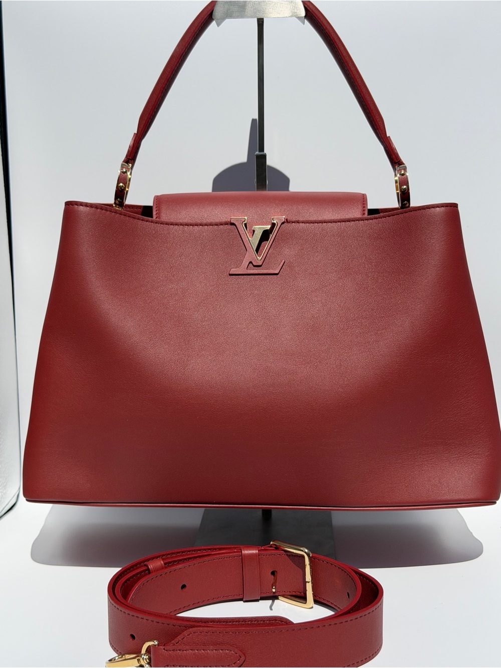 Louis Vuitton Capucines GM | Leather | New Without Tags | Entrupy COA